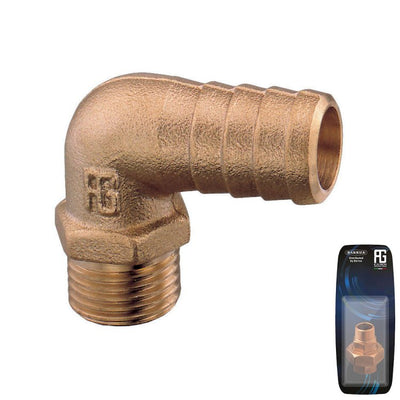 Brass 90 Hose Connector M 1
