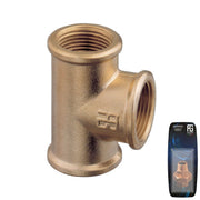 Brass Equal "T2" F-F-F 2"  - Retail Pack