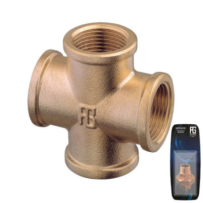 Brass Equal Cross Female Fitting 1