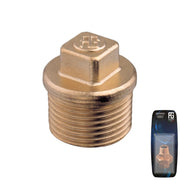 Brass Plug M 1/8"  - Retail Pack