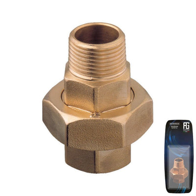Brass Union M-F Tapered Seat & O-Ring 1