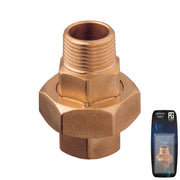 Bronze Union M-F Tapered Seat & O-Ring 2"  - Retail Pack