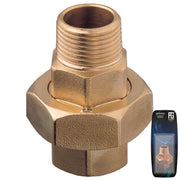 Brass Union M-F Tappered Seat & O-Ring 1 1/4"- Retail Pack