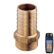 Brass Hose Connector M 3/4"x28mm - Retail Pack