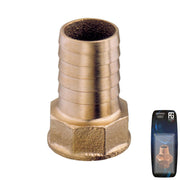 Brass Hose Connector F 1"x25mm - Retail Pack