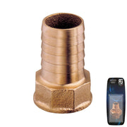 Bronze Hose Connector 3/4"x25mm - Retail Pack
