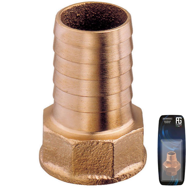 Brass Hose Connector F 1"1/2x50mm - Retail Pack