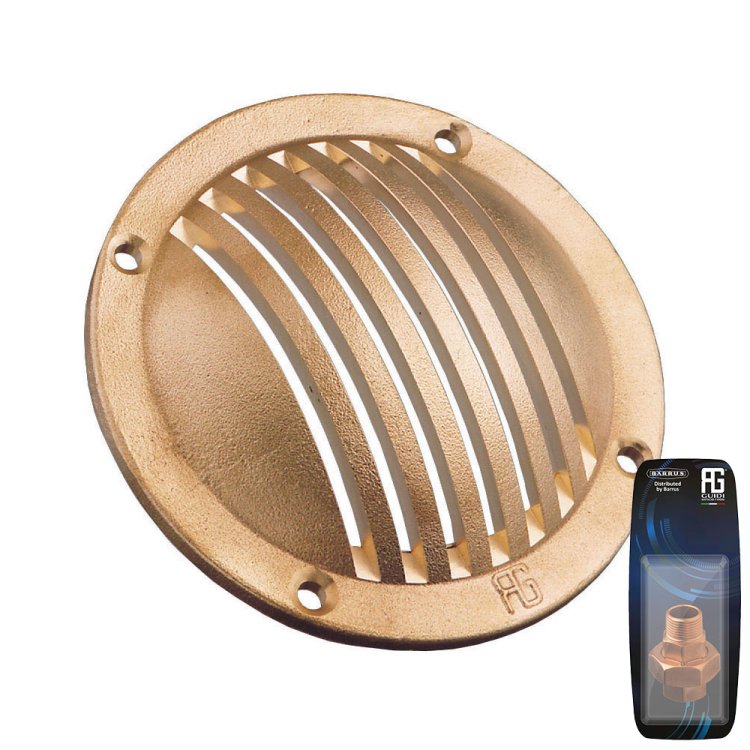 Brass Slotted Round Scoop - D80 mm - Retail Pack