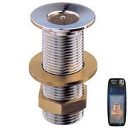 Chrome Thru-Hull Connection Well Pattern 2" - Retail Pack