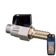 Guidi Packaged Nickel-Plated Brass Male Drain Cock 1/4"