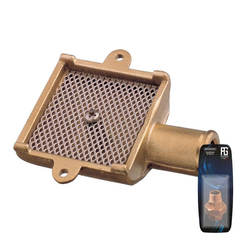 Brass Bilge Strum Box With Ss Gauze 25 mm - Retail Packed