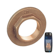 Bronze Flanged Lock Nut Heavy Series 2"  - Retail Packed