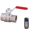 Nickel Plated Brass Lever Ball Valve F-F 3/8" - Retail Packed