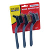 Wire Brush Soft Grip 3Pcs