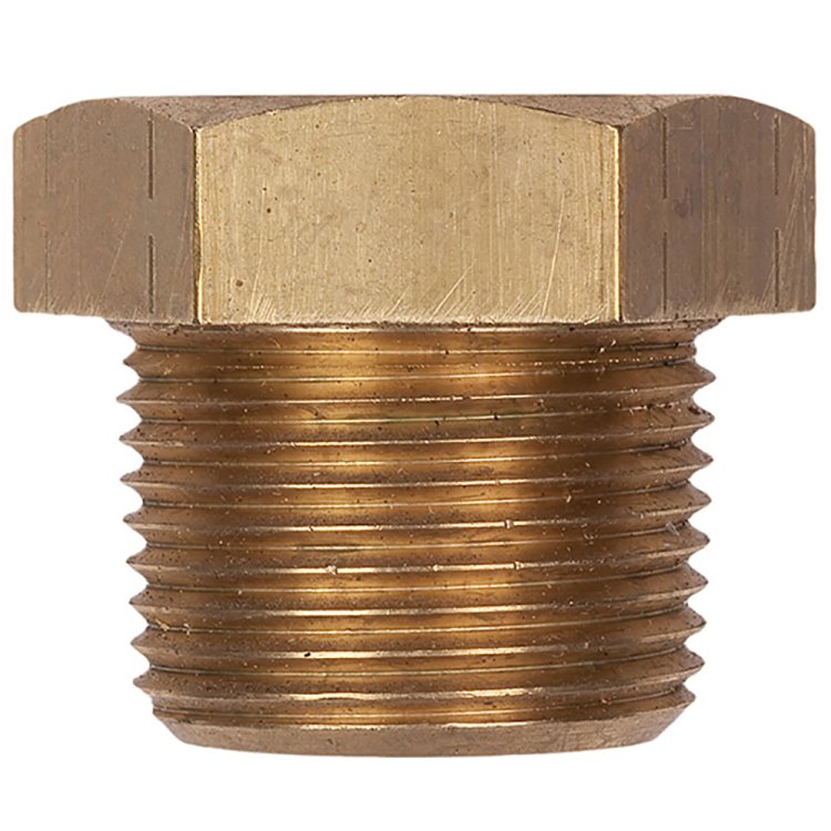 MG Duff PP1000B Zinc Brass Plug - 1 in NPT Thread