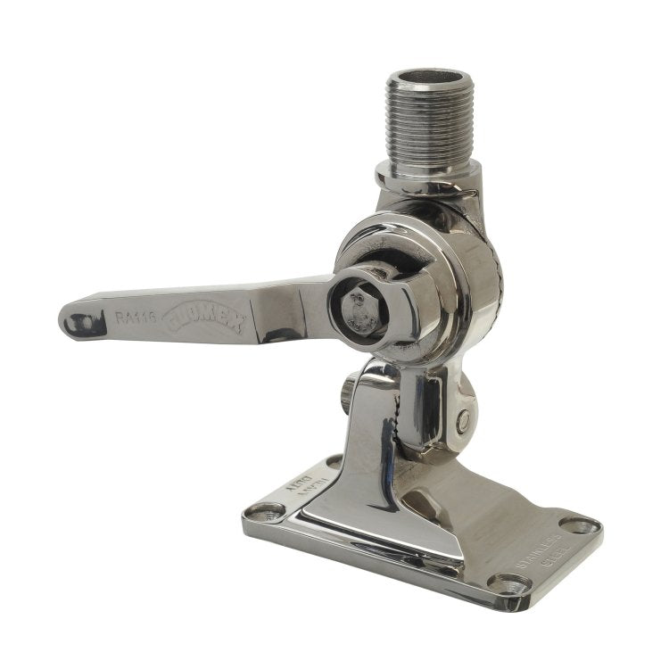 Glomex 4 Way Heavy Duty Stainless Ratchet Mount