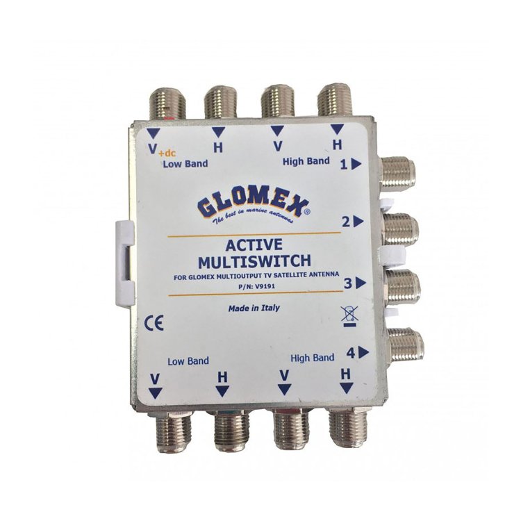 Glomex Satelite Tv Dome Active Multiswitch 4X4