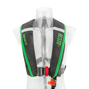 Besto Comfort Fit 180N Enhanced Style Auto/Harness Lifejacket - Black/Green