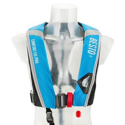 Besto Comfort Fit Pro 300N Auto/Harness Lifejacket, Ice Blue