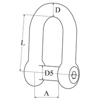 D-Shackle Hexagon Socket Head