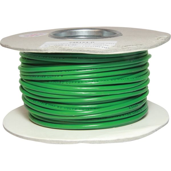 Oceanflex 1 Core 4mm&sup2; Tinned Green Thin Wall Cable (30m)  748153-D