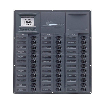 BEP Cruiser DC Branch Circuit Breaker Panel - 36 Circuits