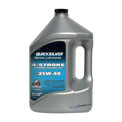 Quicksilver 4-Stroke Mineral Marine Oil 25W40 - 4 Ltr
