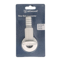 Attwood  Thru-Hull   White 3/4"