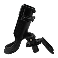 Attwood Heavy Duty Adjustable Rod Holder - Black Flush Mount