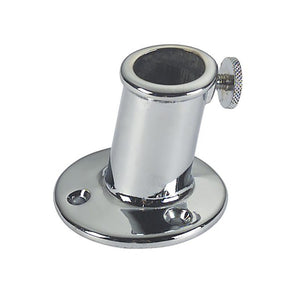 Chrome Plated Deck Mount Flagpole Holder