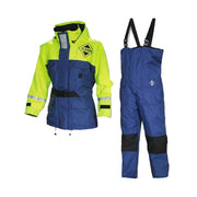 Fladen 2 Piece Flotation Suit in Blue - Jacket and Bib & Brace Trousers - ChasNewensMarine