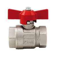 BlueGee Nickel Plated Brass Female/Female Tee Ball Valve 1"