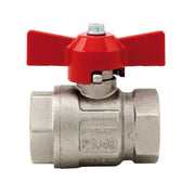 BlueGee Nickel Plated Brass Female/Female Tee Ball Valve 1"