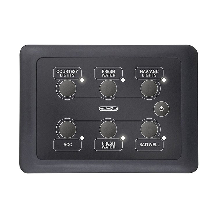 CZone 6-Way Waterproof Keypad 3x2 Landscape