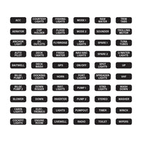 CZone Label Set For Waterproof Keypad Marine