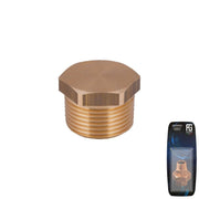 Hex Plug M 1/8"3/4" - Retail Packed
