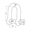 D-Shackles - Short - Eye Bolt