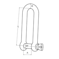 D-Shackles - Long - Eye Bolt