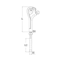 Pelican Hook With Swage Stud Terminal.
