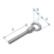 Eye bolt, w/ nut & washer, ΑISI 316 by Lalizas