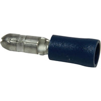 AMC Terminal Male Bullet 4.0mm Blue (50) - ChasNewensMarine