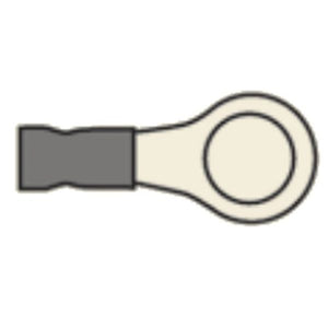 AMC Heat Shrink Terminal Loop 8.4mm Yellow (50) - ChasNewensMarine