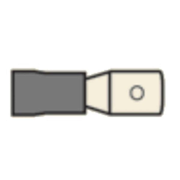 AMC Heat Shrink Terminal Male Spade 6.3mm Yellow (50) - ChasNewensMarine