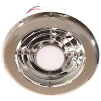 Extractor Fan and Light 12V White Chrome - 8-12098