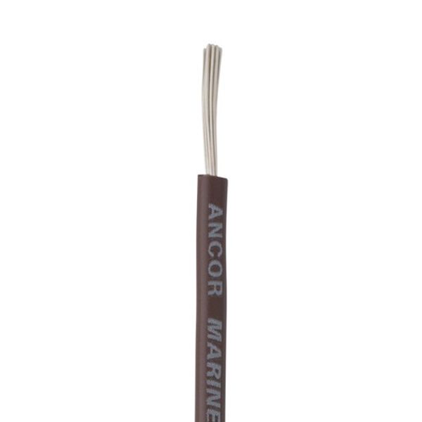 Ancor Tin Cable 1 Core 30m/100 Brown 12 AWG - ChasNewensMarine