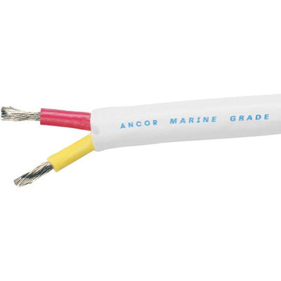 Ancor Tin Cable 2 Core 30m/100 White 12 AWG