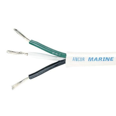 Ancor Tin Cable 3 Core 75m/250 White 12 AWG
