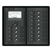 Blue Sea 360 DC Circuit Breaker Panel 12 Position + Meter - ChasNewensMarine