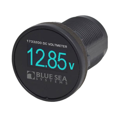 Blue Sea Mini OLED DC Voltmeter - Blue Screen