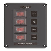 Blue Sea IP66 Circuit Breaker Switch Panel 4 Position Grey